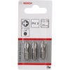 Bosch kruvikeerajate komplekt 3-osaline PH Screwdriver Bit PH2 XH 25mm