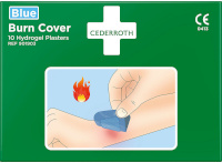 Cederroth plaaster põletushaavale Burn Cover Patch, 74 x 45mm, sinine, 10tk