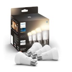 Philips nutipirnide komplekt Hue Smart LED Lamp White, E27, 800lm, 8W, 4tk