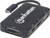 Manhattan adapter USB 3.1 4-fach HDMI/DisplayPort/VGA/DVI