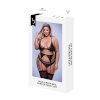 Baci Lingerie aluspesu komplekt must 3-osaline