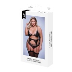 Baci Lingerie aluspesu komplekt must 3-osaline