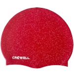 Crowell ujumismüts Swimming Silicone Recycling Pearl punane 9