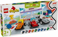 LEGO klotsid 10445 DUPLO F1 Team Rennautos mit Rennfahrern