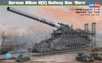 Hobby Boss liimitav mudel German 80cm K(E) Railway Gun