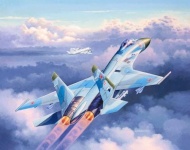 Revell liimitav mudel Suchoi Su-27 Flanker