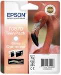 Epson tindikassett T0870 Gloss Optimiser Twin Pack