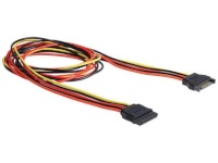 Delock kaabel Power SATA 15 Pin male > SATA 15 Pin female extension 100 cm