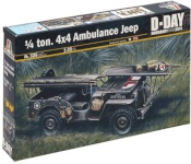 Italeri liimitav mudel 1/4 ton 4 x4 Ambulance Jeep