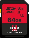 Goodram mälukaart SDXC Iridium PRO 64GB V60 UHS-II U3