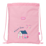 Glow Lab paeltega seljakott Sweet home roosa 26x34x1cm