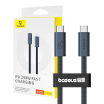 Baseus laadimiskaabel Quick Charge USB-C Flash 240W 1m (must)