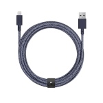 Native Union laadimiskaabel Belt cable USB-A to Lightning 3m Indigo sinine