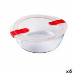 Pyrex hermeetiline lõunasöögi karp Cook&heat 26x23x8cm 2,3 L punane Klaas (6tk)