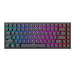 Royal Kludge mehaaniline klaviatuur RK84 RGB, Brown switch, must