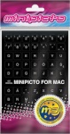 Minipicto klaviatuurikleebis EST KB-MAC-EE01-BLK must/valge