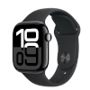 Apple Watch Series 10 GPS 42mm Jet Black Aluminium Case with Black Sport Band - M/L