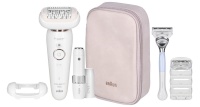 Braun epilaator SES 9003 3D Silk-epil 9 Flex Epilator, valge