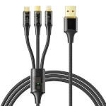 Mcdodo laadimiskaabel 3in1 USB to USB-C / Lightning / Micro USB Cable, CA-3330, 1.2m (must)