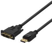 DELTACO videokaabel DisplayPort DVI-D Single Link, Male-Male, 2m