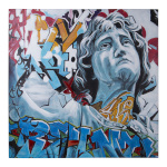 Alexandra House Living maal Graffiti Puit 115x115x3,5cm