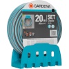 Gardena voolik 18005-20 Classic Garden Hose Set with Wall Mount, 20m, sinine/hall