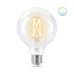 WiZ nutipirn Smart Bulb Globe, E27, Wi-Fi, 2700-6500 K, 806 lm, 9 cm, clear glass, tunable white