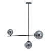 BGB Home laelamp Ø 14cm 70x18x90cm Kristall must metall