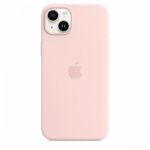 Apple kaitsekest Silicone case with MagSafe for iPhone 14 Plus - chalk roosa