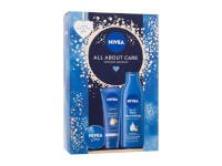 Nivea komplekt All About Care Creme 30ml + Intensive Moisture Hand Cream 100ml + Rich Nourishing Body Lotion 250ml, naistele