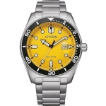 Citizen meeste kell OF COLLECTION - MARINE 1760 ECO DRIVE - YELLOW kollane Hõbedane (Ø 43 mm)