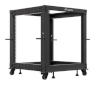 Lanberg Open rack 19" 12U 600x600-1100 regulowany must