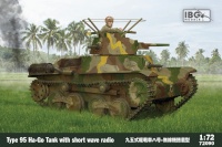 IBG liimitav mudel Type 95 Ha-Go Japanse Tank with short wave