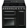 Smeg elektripliit TR93IBL2 Victoria, 5 x induktsioon, elektriahi, aurupuhastus, 90 cm, must