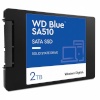 Western Digital kõvaketas SSD sinine Sa510 2tb SATA 3.0 write Speed 520 Mbytes/sec read Speed 560 Mbytes/sec 2,5" tbw 500 Tb mtbf 1750000 Hours wds200t3b0a