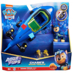 Paw Patrol sõiduk mängufiguuriga Aqua Pups Chase's Shark Vehicle, 6066140