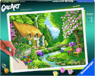 Ravensburger maalimiskomplekt CreArt B series - Cottage by the river