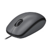 Logitech hiir Mouse M100 Optical, must, Wired