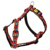 Dingo traksid Guard Winnetou Two-Strap Dog Harness, suurus L 2,5x54-100cm, must/punane