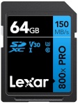 Lexar 64GB Professional 800x PRO Memory Card SDXC UHS-I Black/Blue