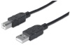 USB Kabel Manhattan A -> B St/St 5.00m schwarz