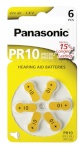 Panasonic patarei PR 10 Zinc Air 6tk Hearing Aid Cells