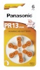 Panasonic patarei PR 13 Zinc Air 6tk Hearing Aid Cells