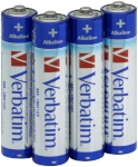 Verbatim patarei 1x4 Alkaline Battery Micro AAA LR 03