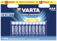 Varta patarei 1x10 High Energy Micro AAA LR 03