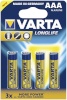 Varta patarei 10x4 Longlife Extra Micro AAA LR 03 PU inner box