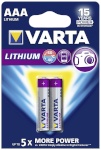 Varta patarei 1x2 Lithium Micro AAA LR 03