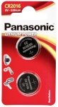 Panasonic patarei 1x2 CR 2016 Lithium Power