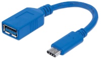 USB Kabel 3.1 Manhattan C -> A St/Bu 0.15m schwarz