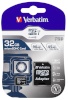 Verbatim mälukaart microSDHC Pro 32GB Class 10 UHS-I + Adapter